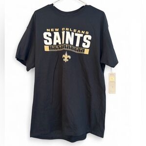 NWT Men's NFL New Orleans Saints Black & Gold Home Field T-Shirt Size XL